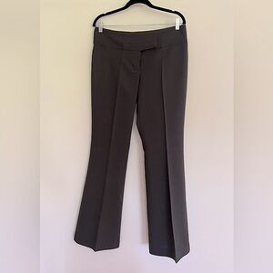 Suzy Shier Women’s Dark Grey Dress Low Cut Pants Flare Leg With Pleats Size 10